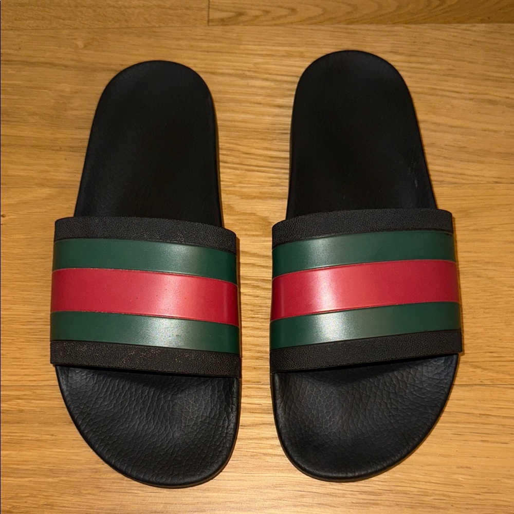 Authentic Gucci Rubber Slides Sandals